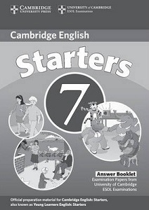 Cambridge YLE Tests 7 Starters Answer Booklet