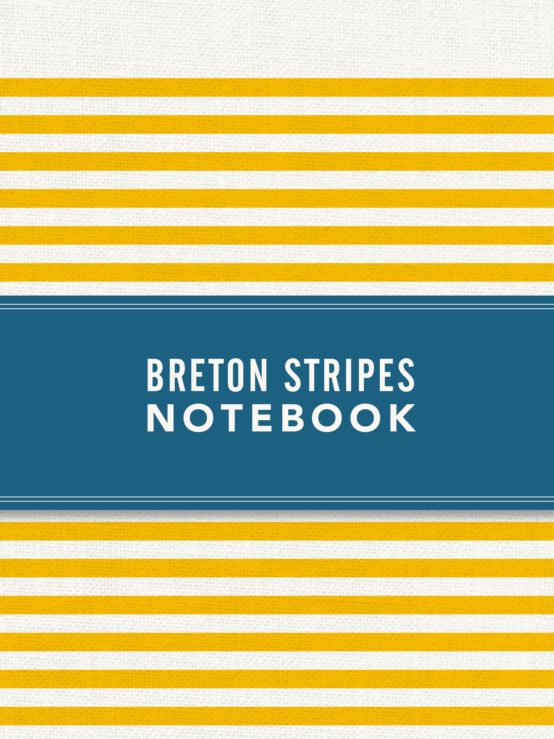 Notebook Breton Stripes Sunny Yellow
