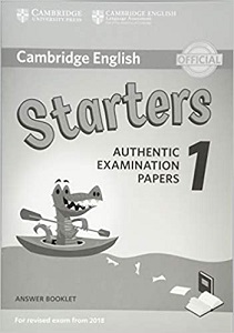 Cambridge English Starters 1 for Revised Exam from 2018 Answer Booklet
