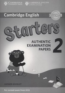Cambridge English Starters 2 for Revised Exam from 2018 Answer Booklet