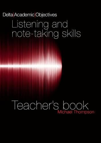 Academic Objectives Listening and Note-taking TB