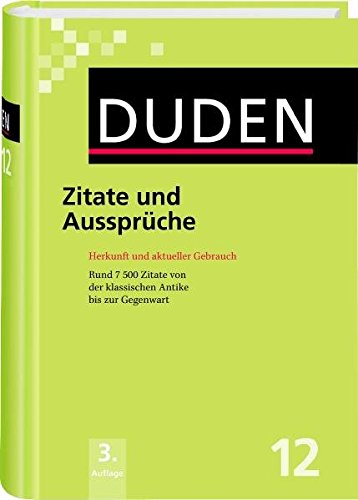 Duden 12. Zitate und Ausspruche