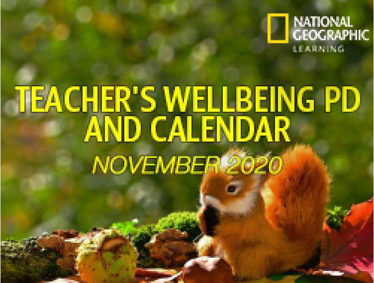TEACHER’S PD AND WELLBEING CALENDAR NOVEMBER 2020