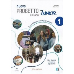 Progetto Italiano Junior Nuovo 1 Libro & Quaderno + audio + video (QR code)