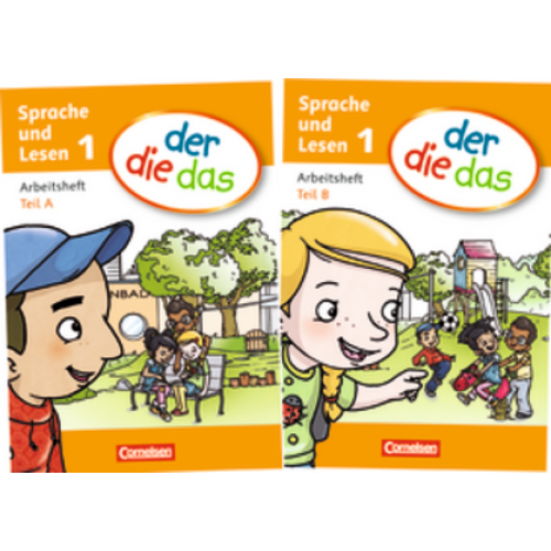 der die das - 1 Arbeitsheft  A/B, 2 Hefte