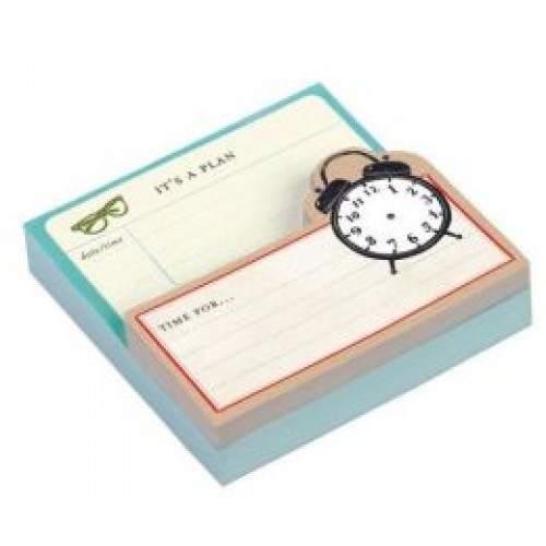Shaped Memo Pads: Vintage Clock 