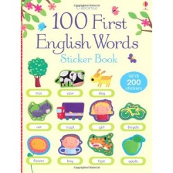 100 First English Words Sticker Book 