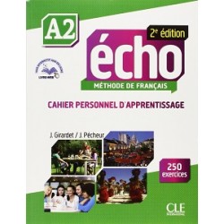 Echo  2e édition A2 Cahier d'exercices + CD audio + livre-web