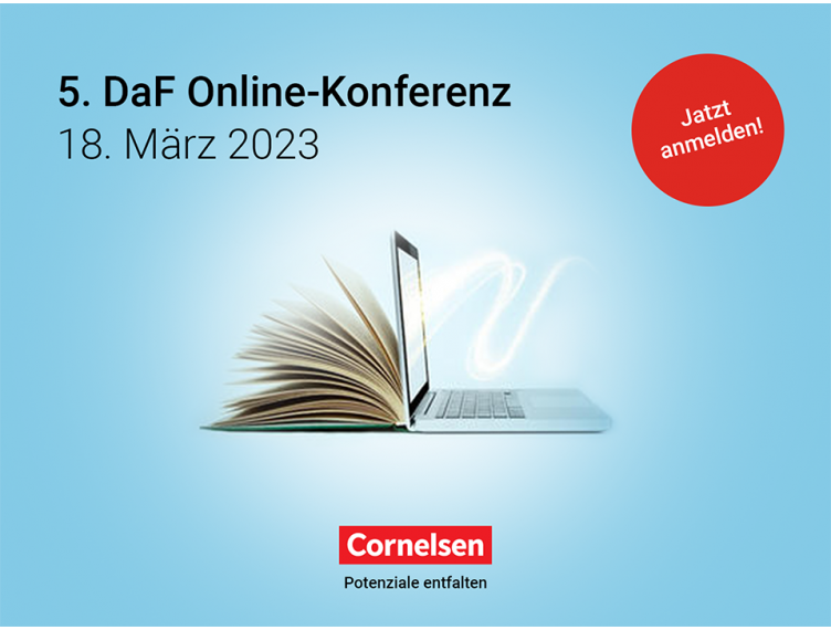 Herzlich willkommen zu unserer 5. Cornelsen DaF Online-Konferenz