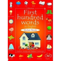 First 100 Words in English. Sticker Book