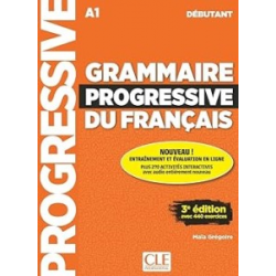 Grammaire Progressive du Francais 3e Edition Debutant A1 Livre + Audio téléchargeable + Appli-web